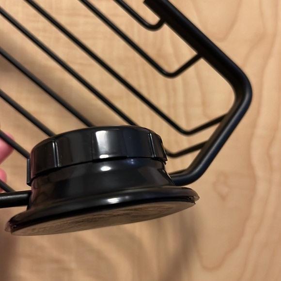 π FREE when Bundled π Shower Shelf: Black metal & suction cups - Picture 6 of 6